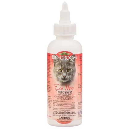 Bio Groom Ear Mite Treatment with Aloe Vera - 4 oz