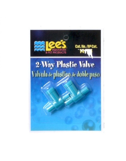 Lees 2 Way Plastic Valve - 2 Pack