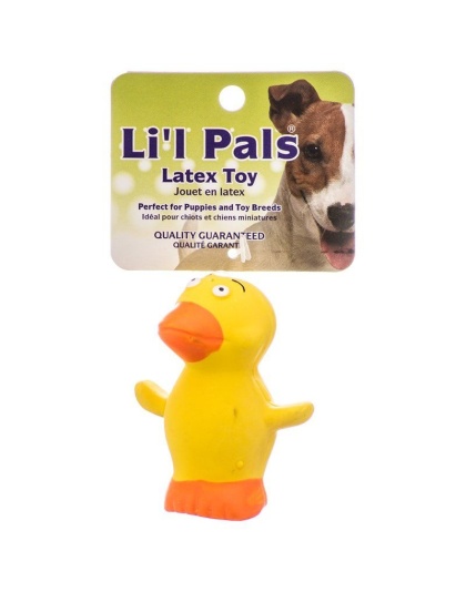 Lil Pals Latex Duck Dog Toy - 2.75" Long