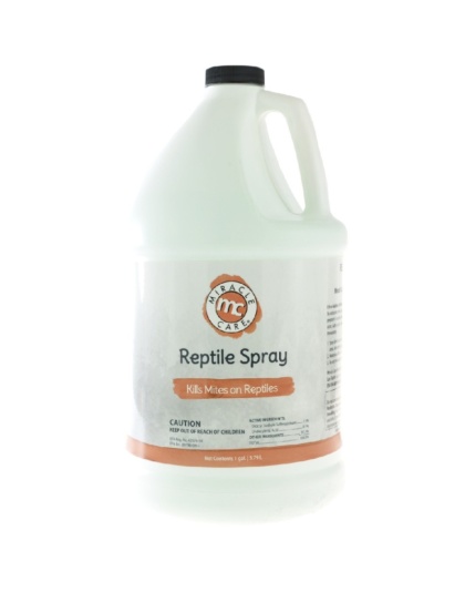 Miracle Care Reptile Spray - Kills Mites on Reptiles - 1 Gallon