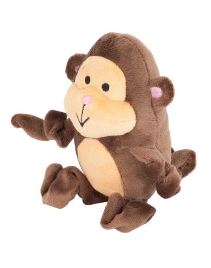 Petmate Zoobilee Stretchies Monkey Dog Toy - 5" Long