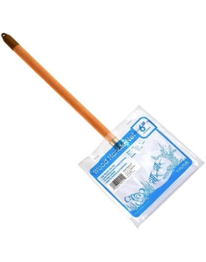 Rio Professional Wood Handle Aquarium Net White Mesh - 6" Net - 1 count