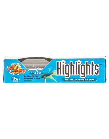 Zoo Med Highlights Aquarium Lamp - Clear - 15 Watts