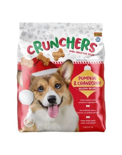 Crunchers Holiday Recipe Dog Biscuit Pumpkin/Cranberry 2Lbs.