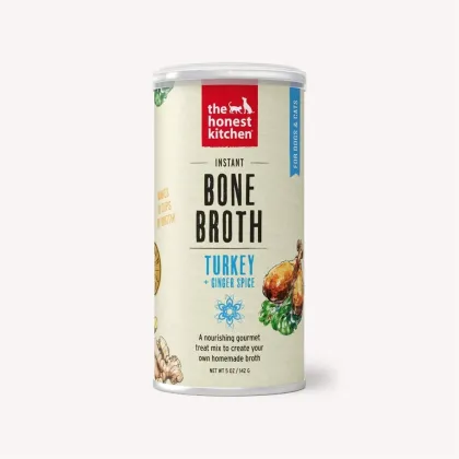Honest Kitchen Dog And Cat Instant Bone Broth Turkey 3.6oz.